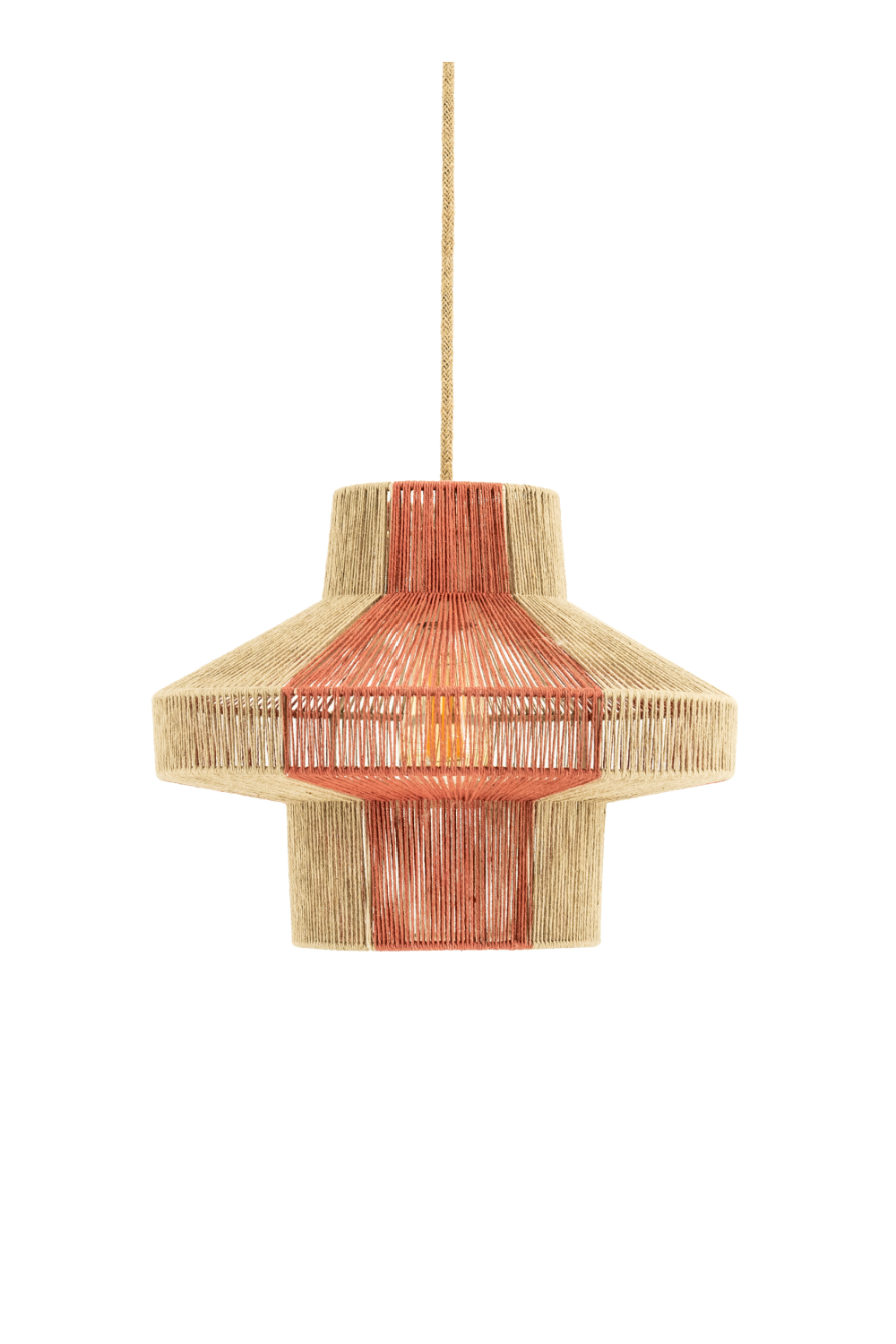 Jute Modern Pendant Lamp | By-Boo Cirque 3 | Dutchfurniture.com