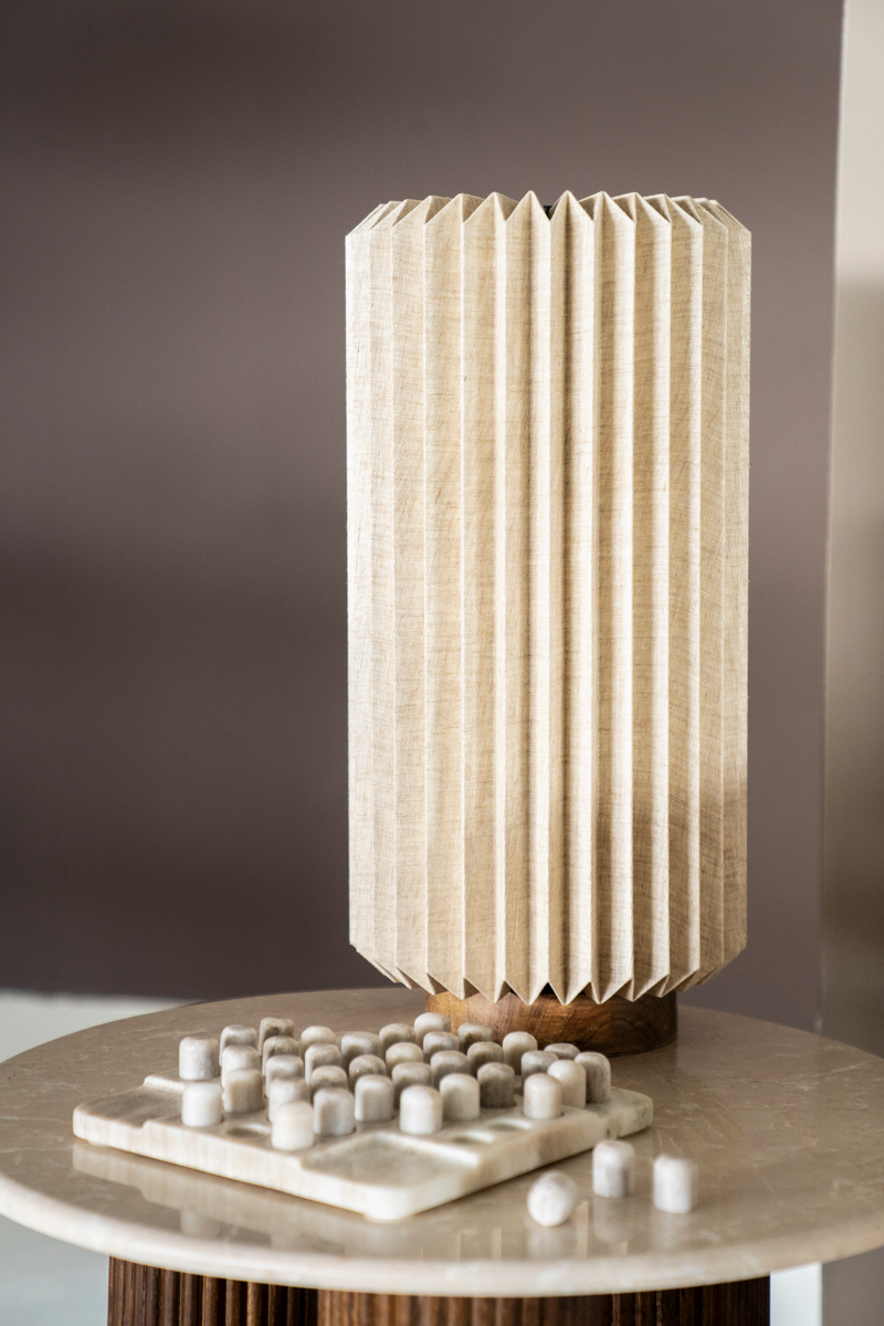 Fluted Linen Table Lamp | By-Boo Zuki | Dutchfurniture.com