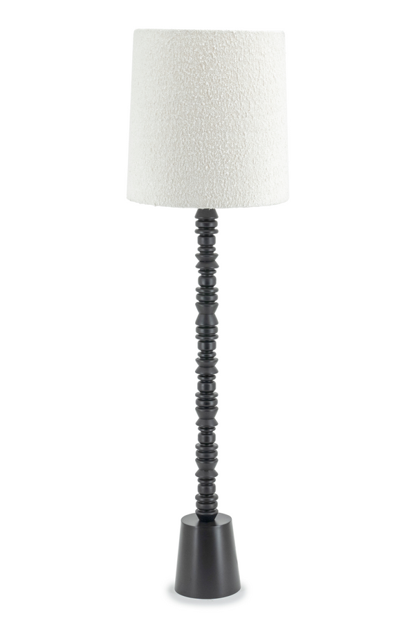 White Fabric Shade Floor Lamp | By-Boo Pulse | Dutchfurniture.com