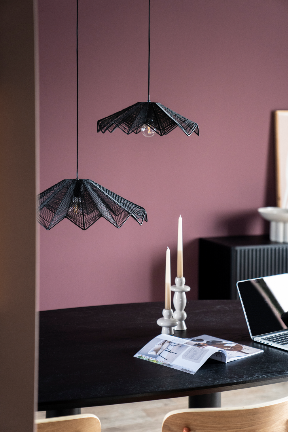 Fluted Canopy Pendant Lamp L | By-Boo Varjo | Dutchfurniture.com