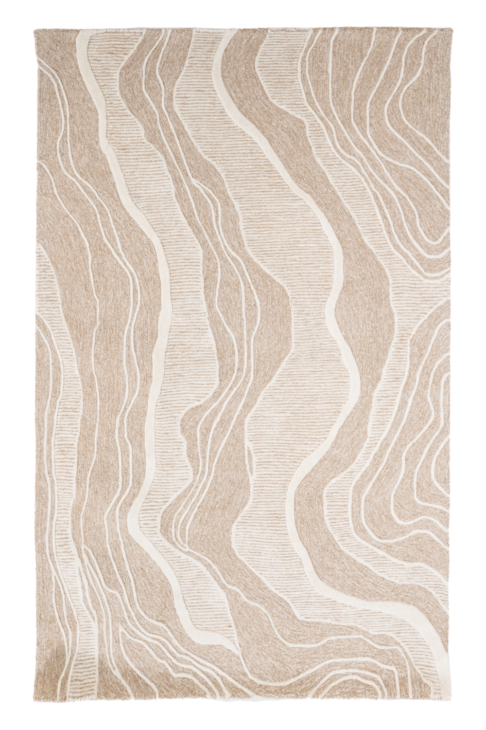 Beige Swirl Wool Rug | By-Boo Soil | Dutchfurniture.com