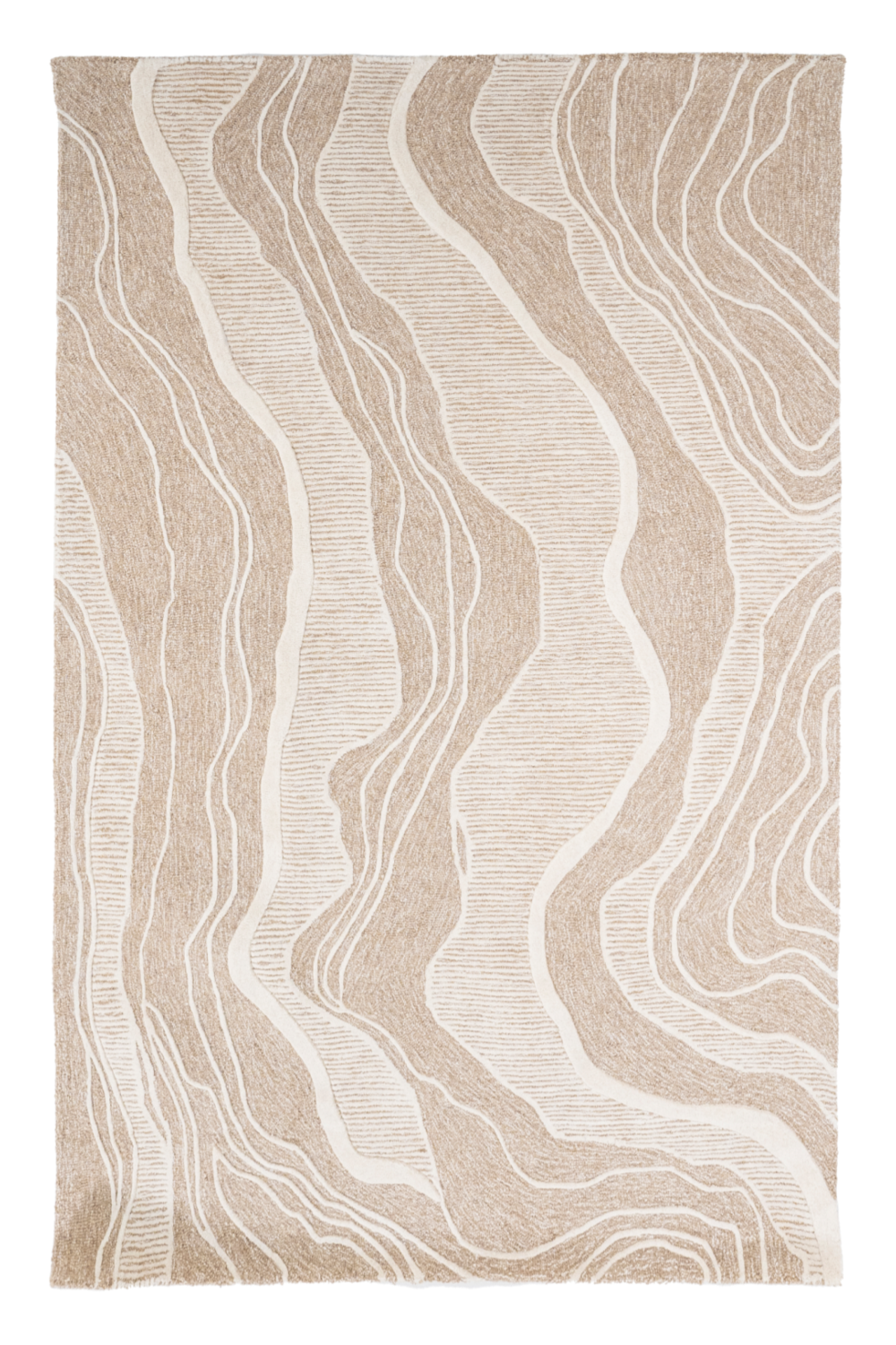 Beige Swirl Wool Rug | By-Boo Soil | Dutchfurniture.com