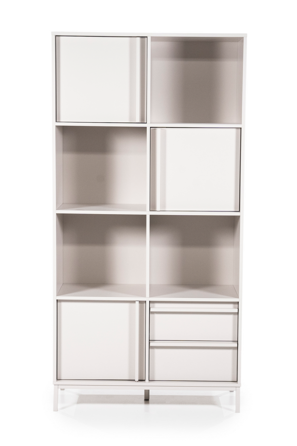 White Metal Bookcase | By-Boo Boaz | Dutchfurniture.com