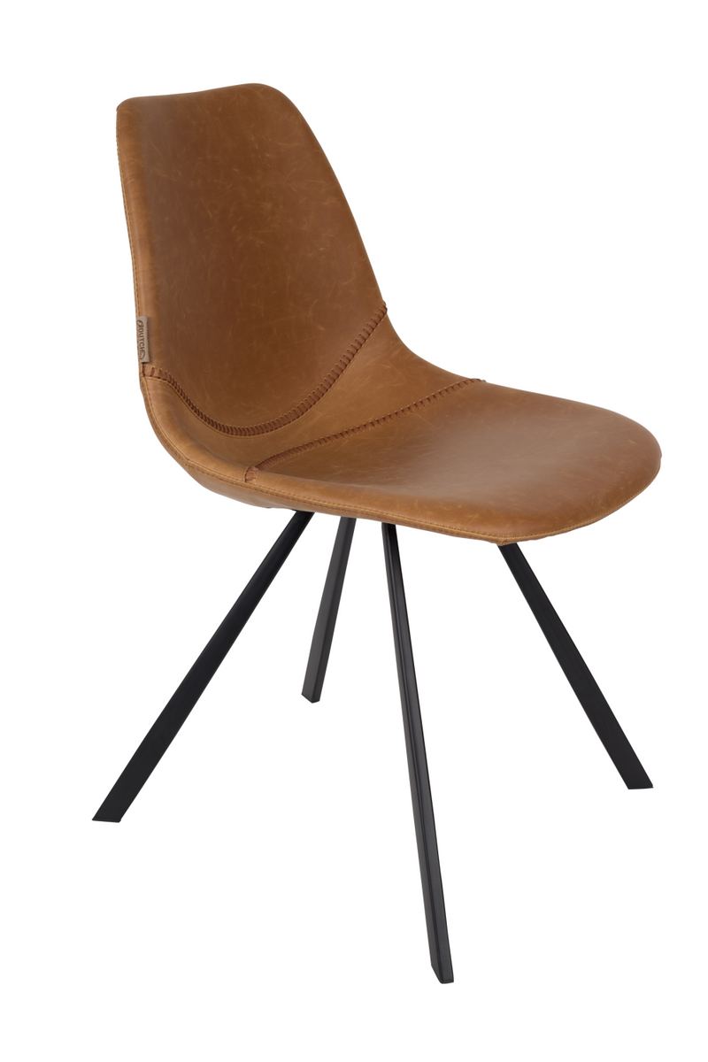 Leather Upholstered Dining Chairs (2) | Dutchbone Franky | Dutchfurniture.com