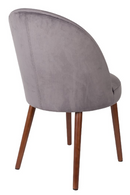 Gray Velvet Dining Chair (2) | Dutchbone Barbara | DutchFurniture.com