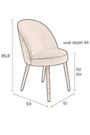 Gray Velvet Dining Chairs (2) | Dutchbone Barbara | Dutchfurniture.com