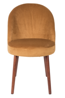 Camel Velvet Dining Chairs (2) | Dutchbone Barbara | DutchFurniture.com