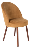 Camel Velvet Dining Chairs (2) | Dutchbone Barbara | DutchFurniture.com