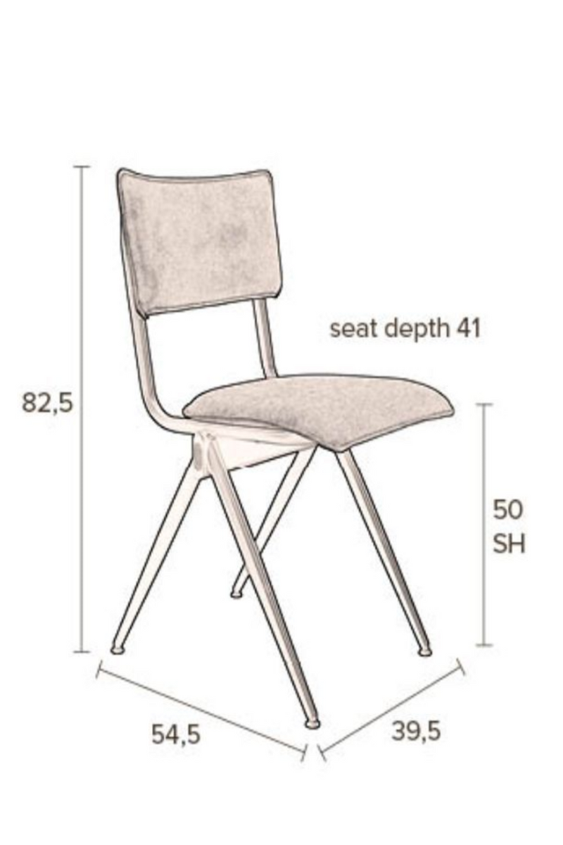 Light Gray Leather Dining Chairs (2) | Dutchbone Willow | DutchFurniture.com