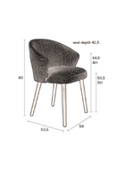 Modern Curved Dining Chair | Dutchbone Waldo | Dutchfurniture.com