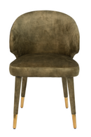 Curved Back Upholstered Chair | Dutchbone Lunar | Dutchfurniture.com