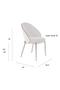 Beige Fabric Dining Chairs (2) | Dutchbone Rodin | Dutchfurniture.com