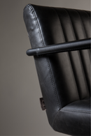 Upholstered Dark Gray Dining Armchairs (2) | Dutchbone Stitched | DutchFurniture.com