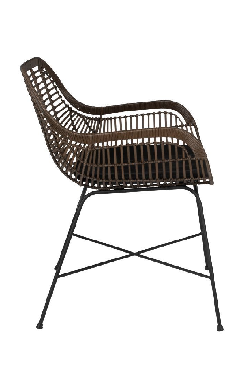 Black Rattan Outdoor Armchairs (2) | Dutchbone Cantik | Oroatrade.com