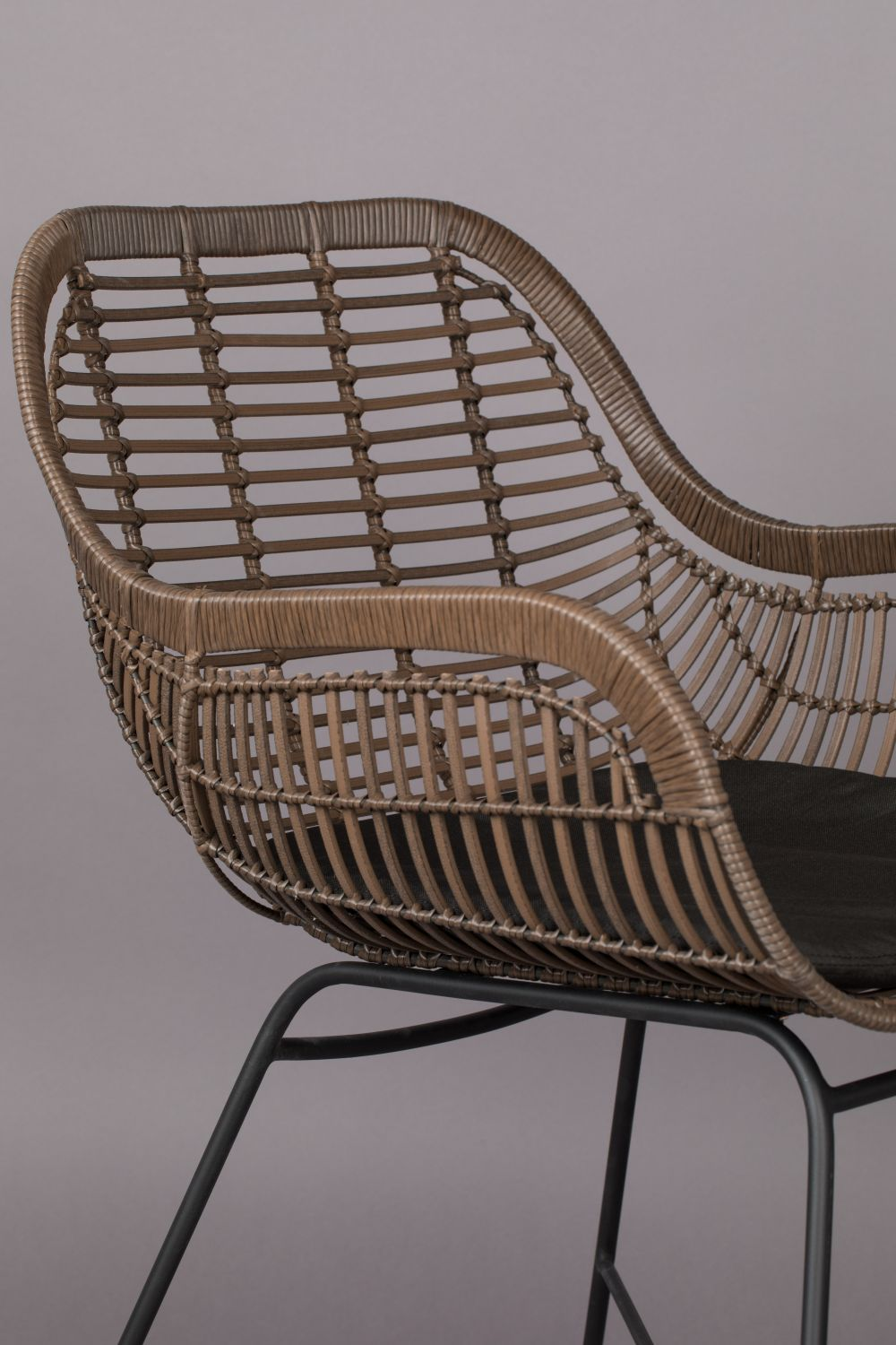 Black Rattan Outdoor Armchairs (2) | Dutchbone Cantik | Oroatrade.com