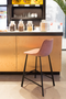 Velvet Upholstered Counter Stools (2) | Dutchbone Franky | Oroatrade.com