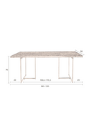 Vintage Brass Dining Table S | Dutchbone Class | DutchFurniture.com