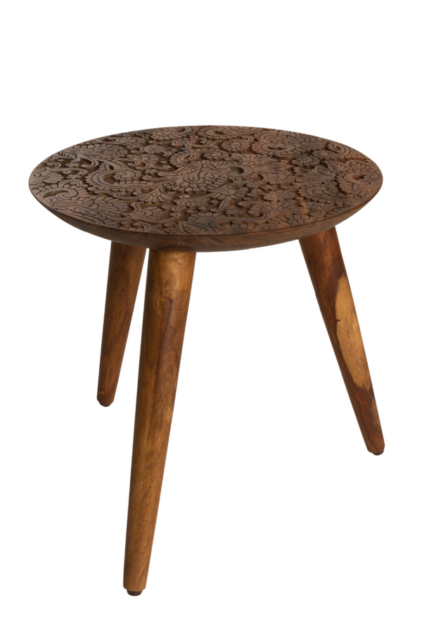 Round Wooden End Table M | Dutchbone By Hand | DutchFurniture.com