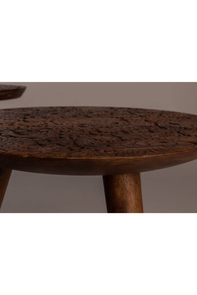 Round Wooden End Table L | Dutchbone By Hand | DutchFurniture.com