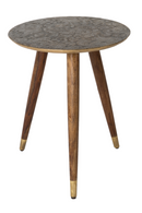 Round Brass End Table | Dutchbone Bast | DutchFurniture.com