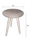 Round Brass End Table | Dutchbone Bast | DutchFurniture.com