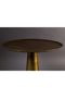 Round Brass Pedestal End Table | Dutchbone Brute | DutchFurniture.com
