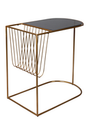 Black Magazine Holder End Table | Dutchbone Eileen | DutchFurniture.com