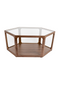 Glass Hexagon Coffee Table | Dutchbone Sita | DutchFurniture.com