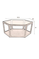 Glass Hexagon Coffee Table | Dutchbone Sita | DutchFurniture.com