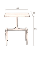 Square Aluminium End Table | Dutchbone Hips | DutchFurniture.com