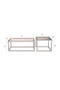 Square Glass Nesting Coffee Table Set | Dutchbone Boli | DutchFurniture.com