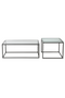 Square Glass Nesting Coffee Table Set | Dutchbone Boli | DutchFurniture.com