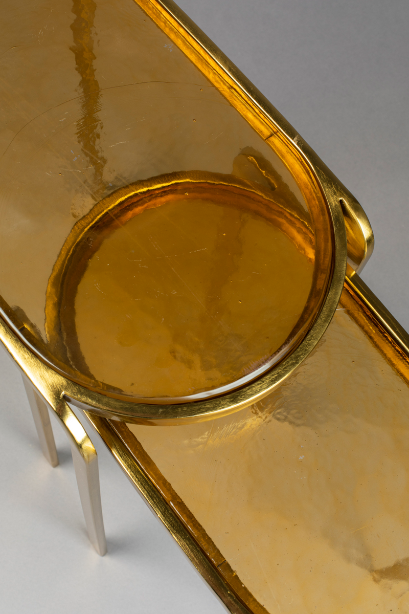 Amber Glass Side Table Set (2) | Dutchbone Bandu | Dutchfurniture.com