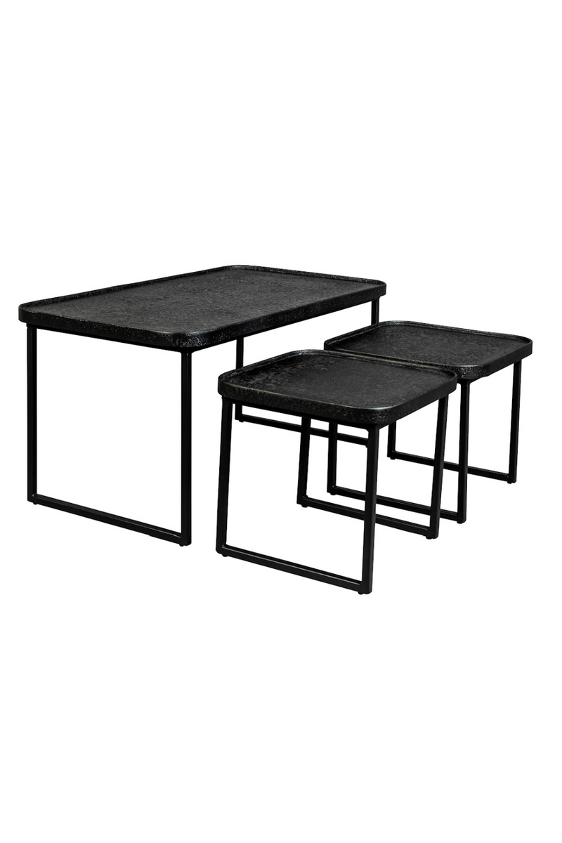 Black Metal Coffee Table Set (3) | Dutchbone Winston | Dutchfurniture.com
