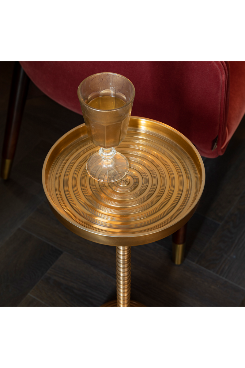 Aluminum Pedestal Side Table | Dutchbone Turner | Dutchfurniture.com