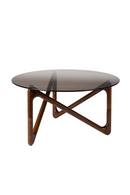 Round Glass Retro Coffee Table | Dutchbone Naia | Dutchfurniture.com