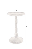 Aluminum Pedestal Side Table | Dutchbone Vinod | Dutchfurniture.com
