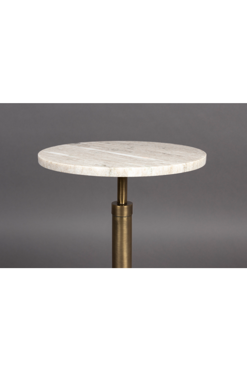 Gold Pedestal Side Table | Dutchbone Sana | Dutchfurniture.com