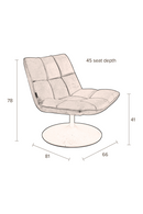 Light Gray Pedestal Accent Chair | Dutchbone Bar | Dutchfurniture.com