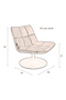 Light Gray Pedestal Accent Chair | Dutchbone Bar | Dutchfurniture.com