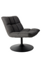 Dark Gray Pedestal Accent Chair | Dutchbone Bar | Dutchfurniture.com