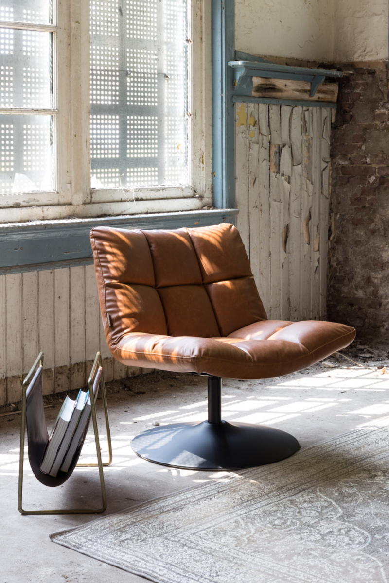 Zielig wereld Geloofsbelijdenis Brown Pedestal Accent Chair | Dutchbone Bar | Dutch Furniture –  DUTCHFURNITURE.COM