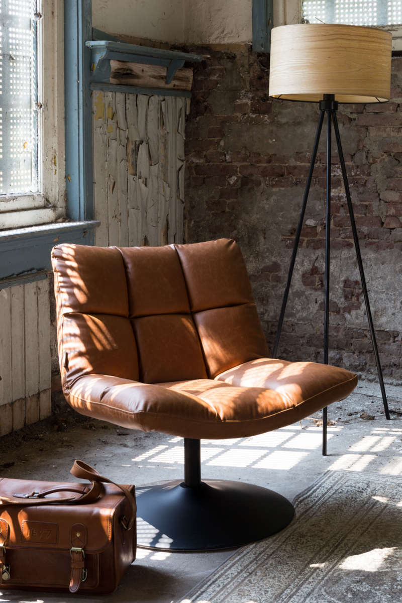Zielig wereld Geloofsbelijdenis Brown Pedestal Accent Chair | Dutchbone Bar | Dutch Furniture –  DUTCHFURNITURE.COM