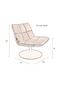 Pink Pedestal Accent Chair | Dutchbone Bar | Dutchfurniture.com
