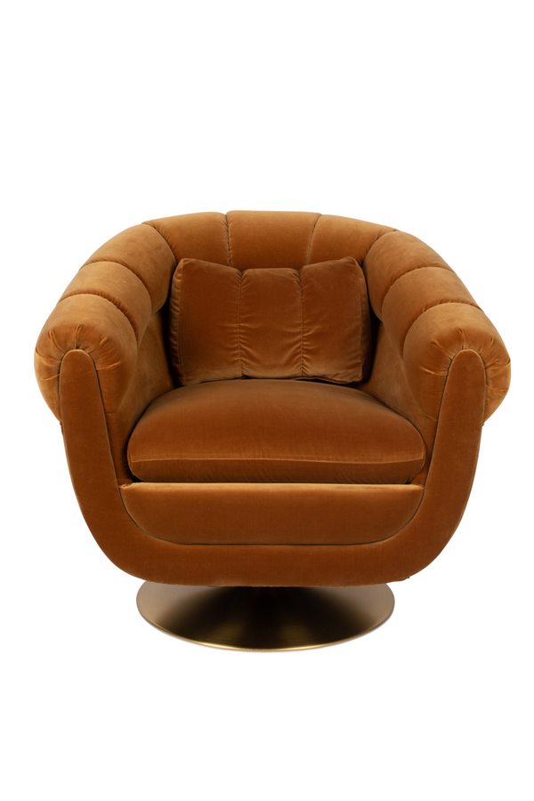 Camel Swivel Lounge Chair | Dutchbone Member |  Dutchfurniture.com