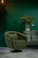 Green Swivel Lounge Chair | Dutchbone Member | Dutchfurniture.com