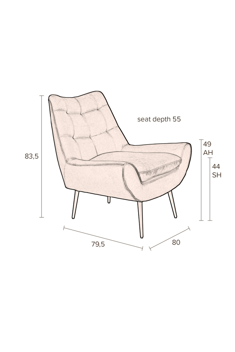 Amber Lounge Chairs | Dutchbone Glodis | Dutchfurniture.com