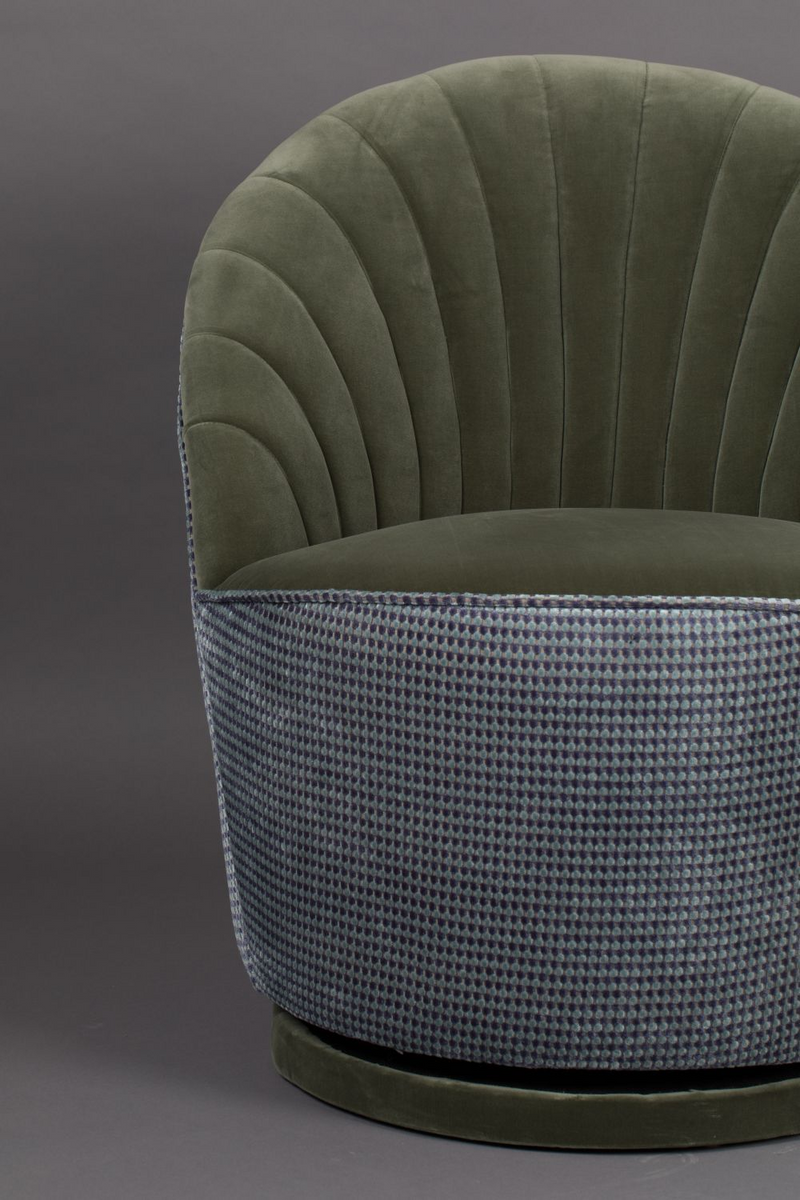 Green Scallop Accent Chair | Dutchbone Madison | Dutchfurniture.com