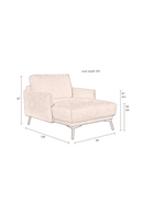 Classic Upholstered Chaise Longue | Dutchbone Harper | Dutchfurniture.com