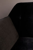 Black Velvet 2-Seater Sofa | Dutchbone Kate | DutchFurniture.com
